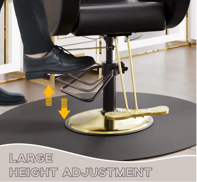 Commercial Barber Chair Reclining & 360&deg; Swivel, Heavy Duty Hydraulic Salon Chair With Adjustable Height For Haircut Shampoo